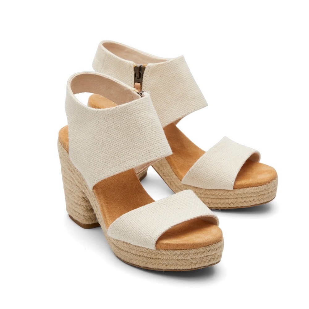 Toms Majorca Rope Espadrille Wedge Sandals